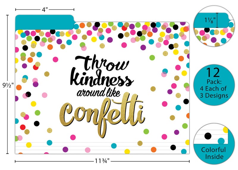 Teacher Created Resources Confetti File Folders - Image 3